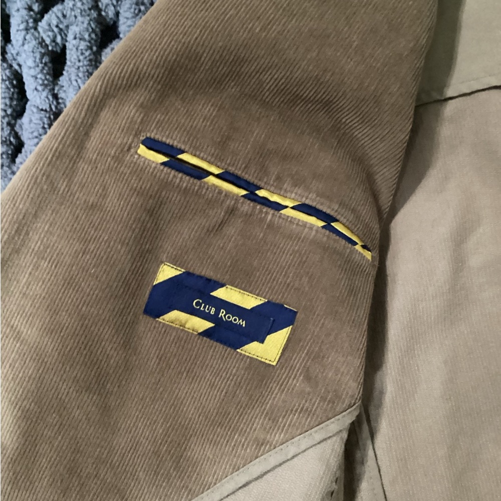 Club room men’s tan blazer size LG - Picture 4 of 5